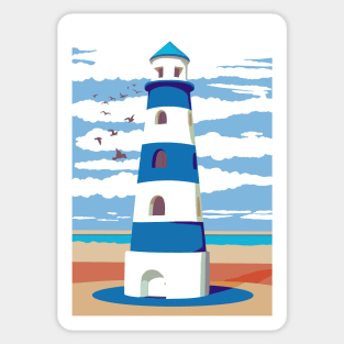 The lighthouse of Denia Sticker